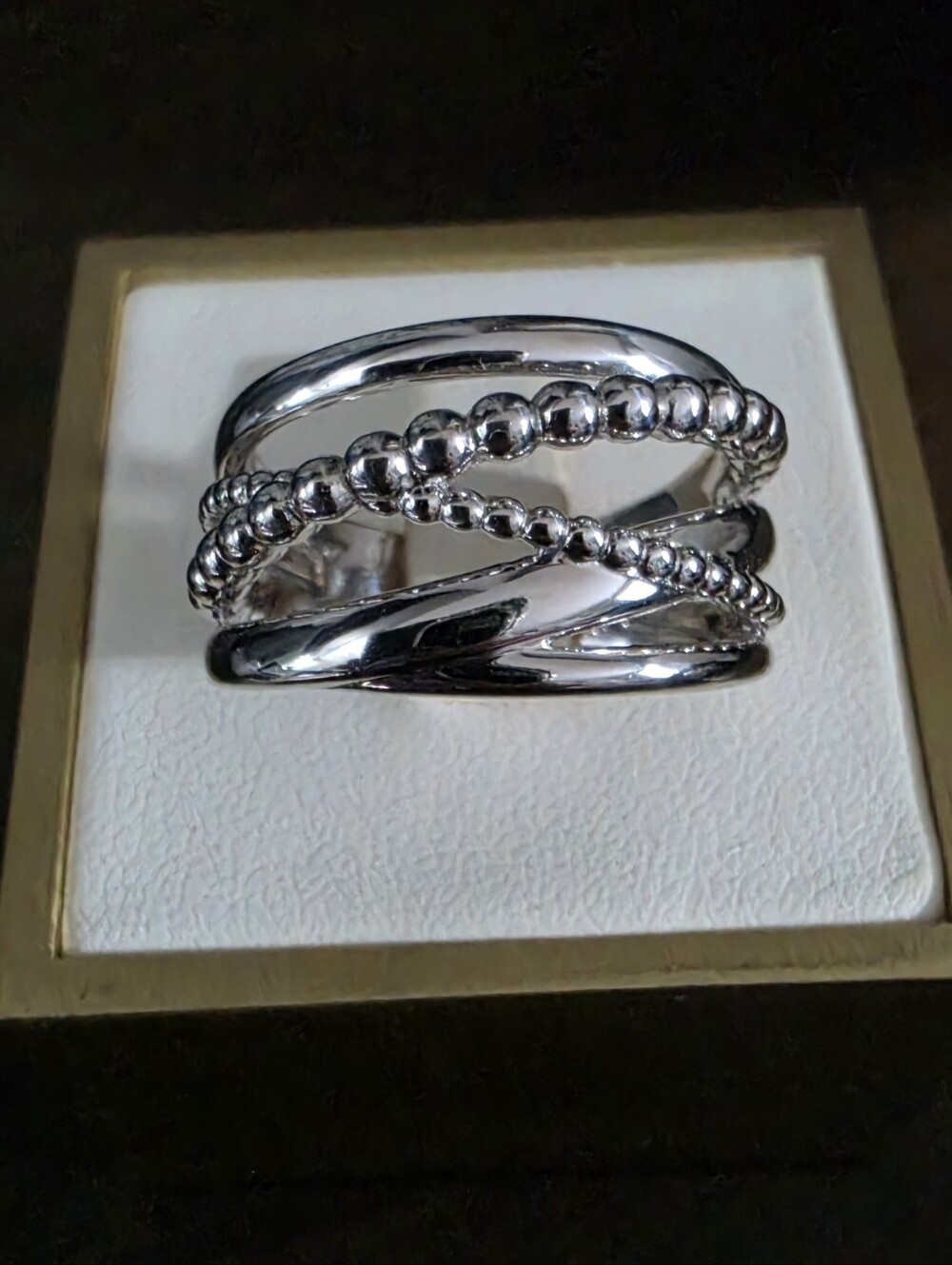 Gabriel & Co. Bujukan Criss Cross Ring Size 6